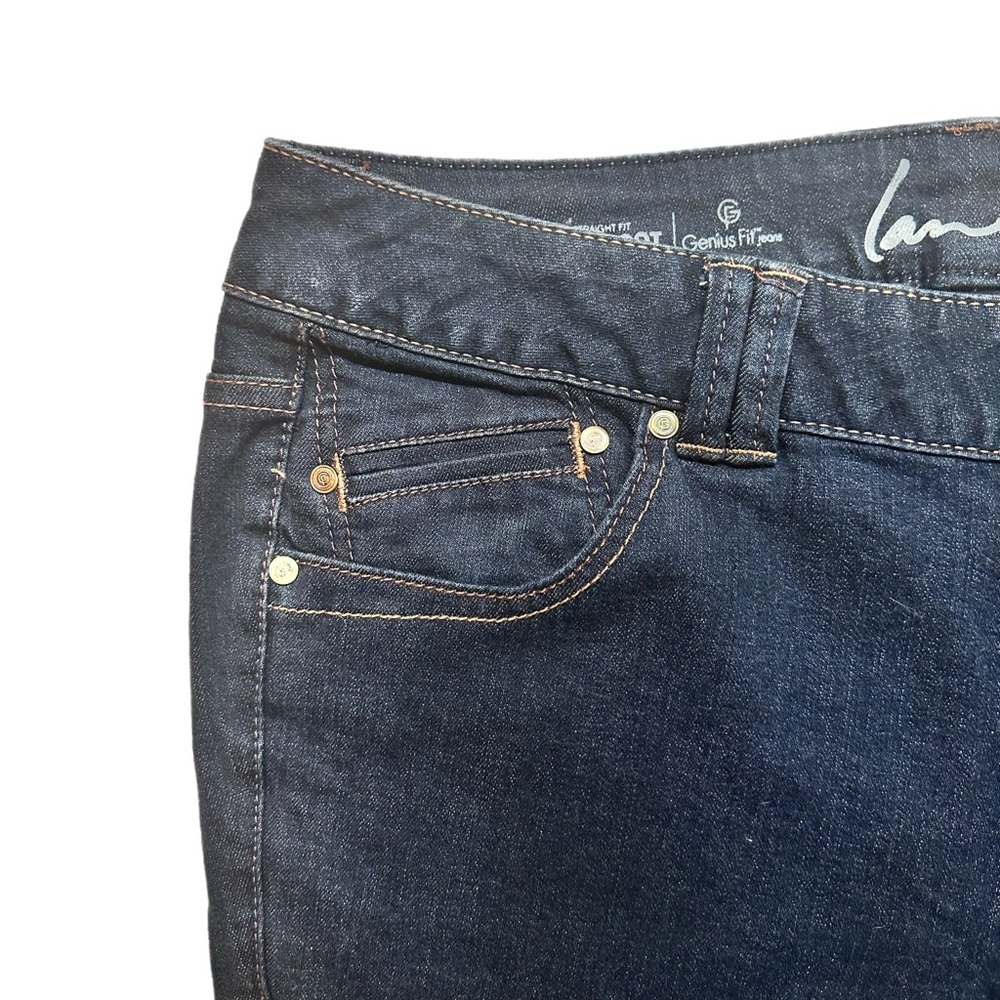 Lane Bryant Dark Indigo Bootcut Stretch Jeans Petite Size 18P - Picture 6 of 9